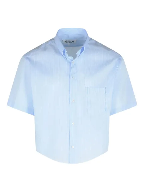 Maison Margiela pinstripe pointed-collar shirt