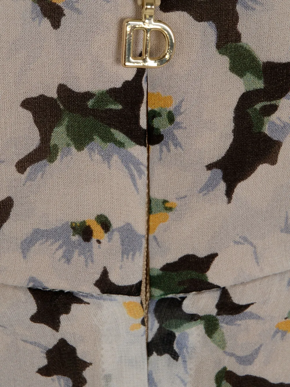 Raquel Diniz Onderjurk met bloemenprint Beige