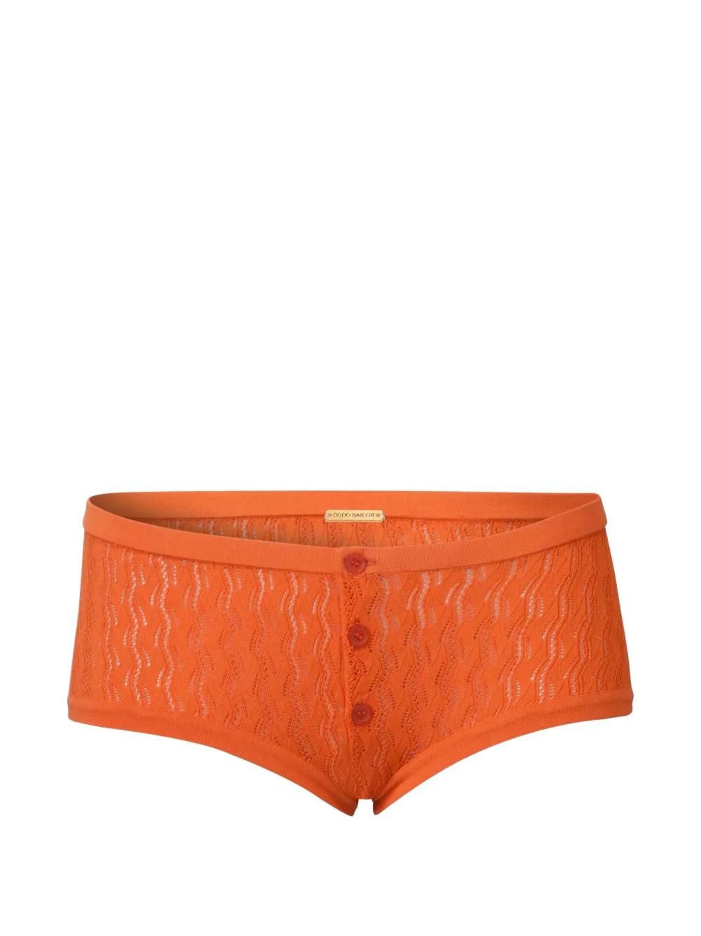 Dodo Bar Or button knitted briefs - Arancione