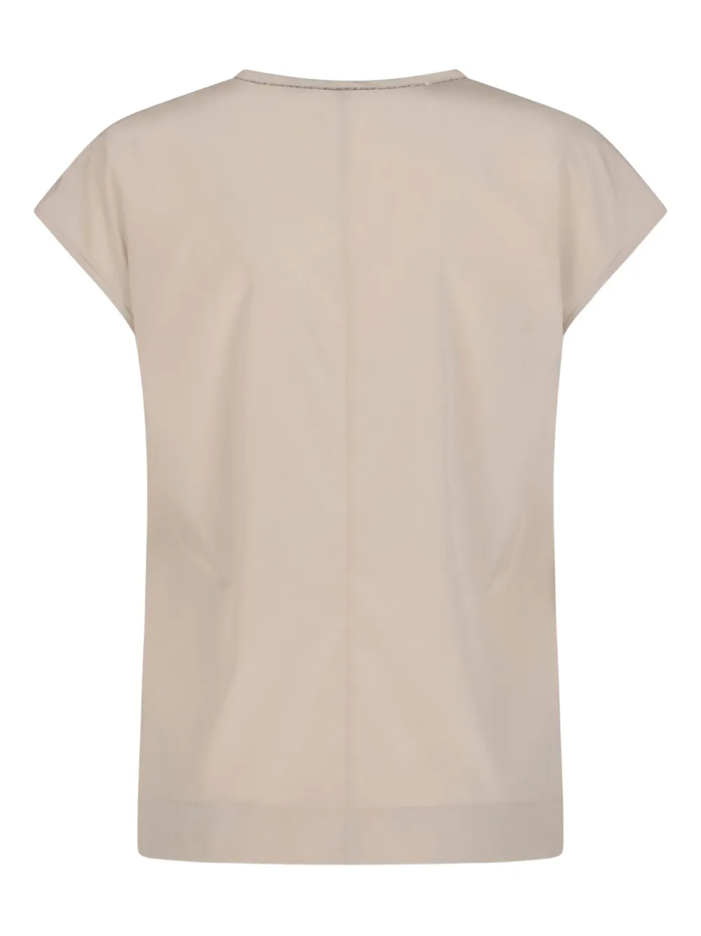 Peserico Top met V-hals - Beige