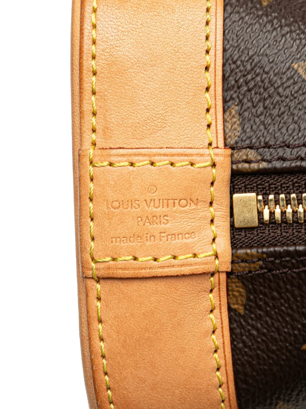 Pre-owned Louis Vuitton 2021-2025 Monogram Alma Bb Satchel In Brown
