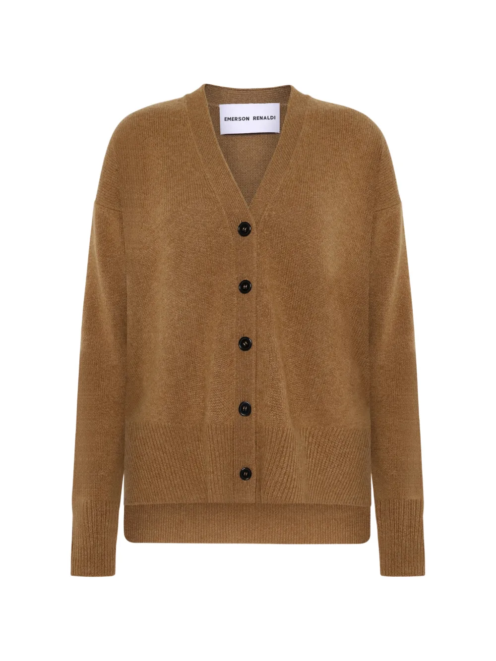 Emiliano Rinaldi buttoned V-neck cardigan - Brown