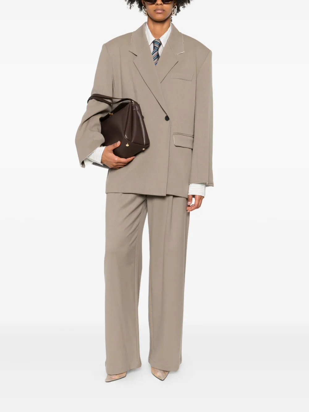 Eleh pleated trousers - Grijs