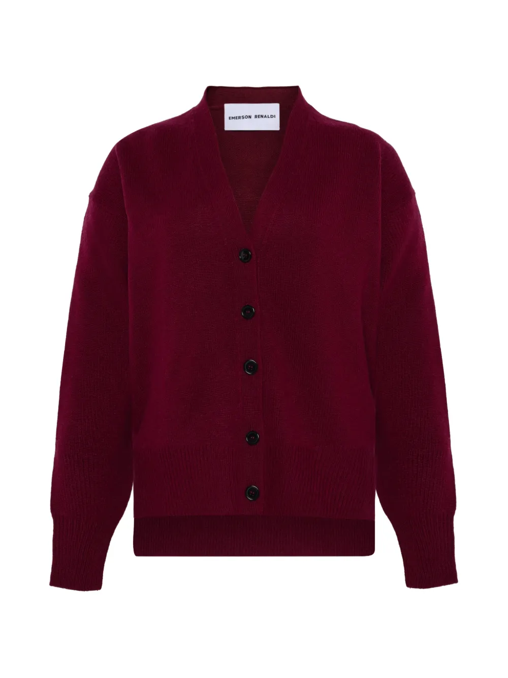 Emiliano Rinaldi V-neck buttoned cardigan - Rosso