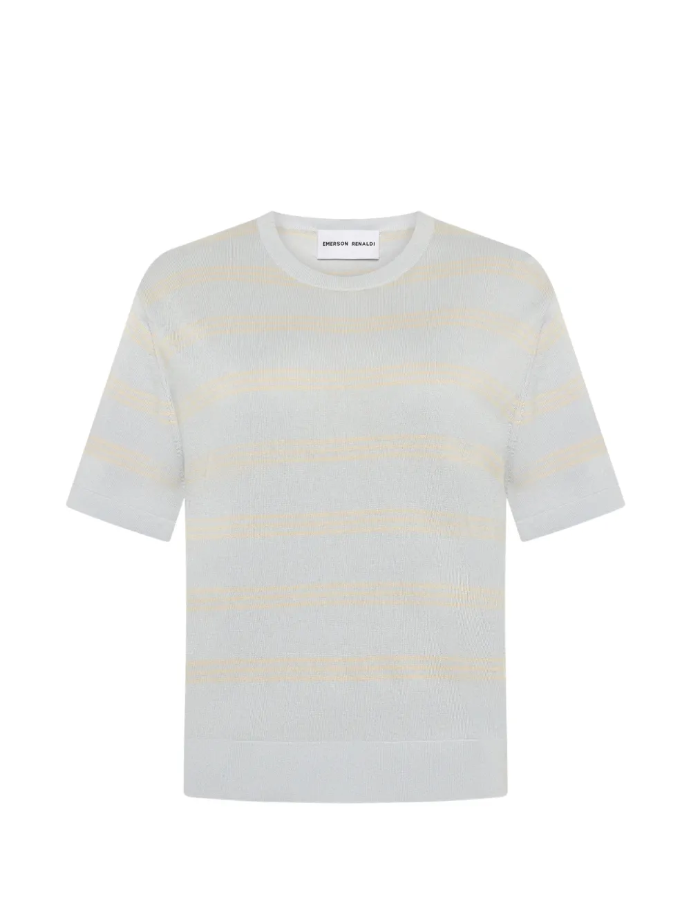 Emiliano Rinaldi striped short-sleeved T-shirt - Grigio