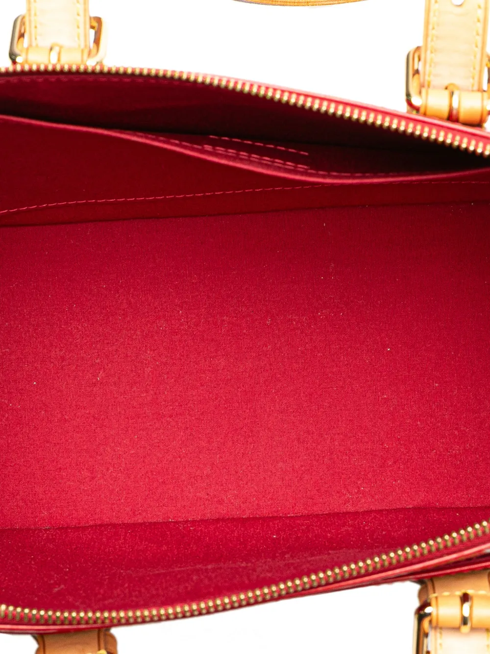 Pre-owned Louis Vuitton 2008 Monogram Vernis Rosewood Avenue Shoulder Bag In Red