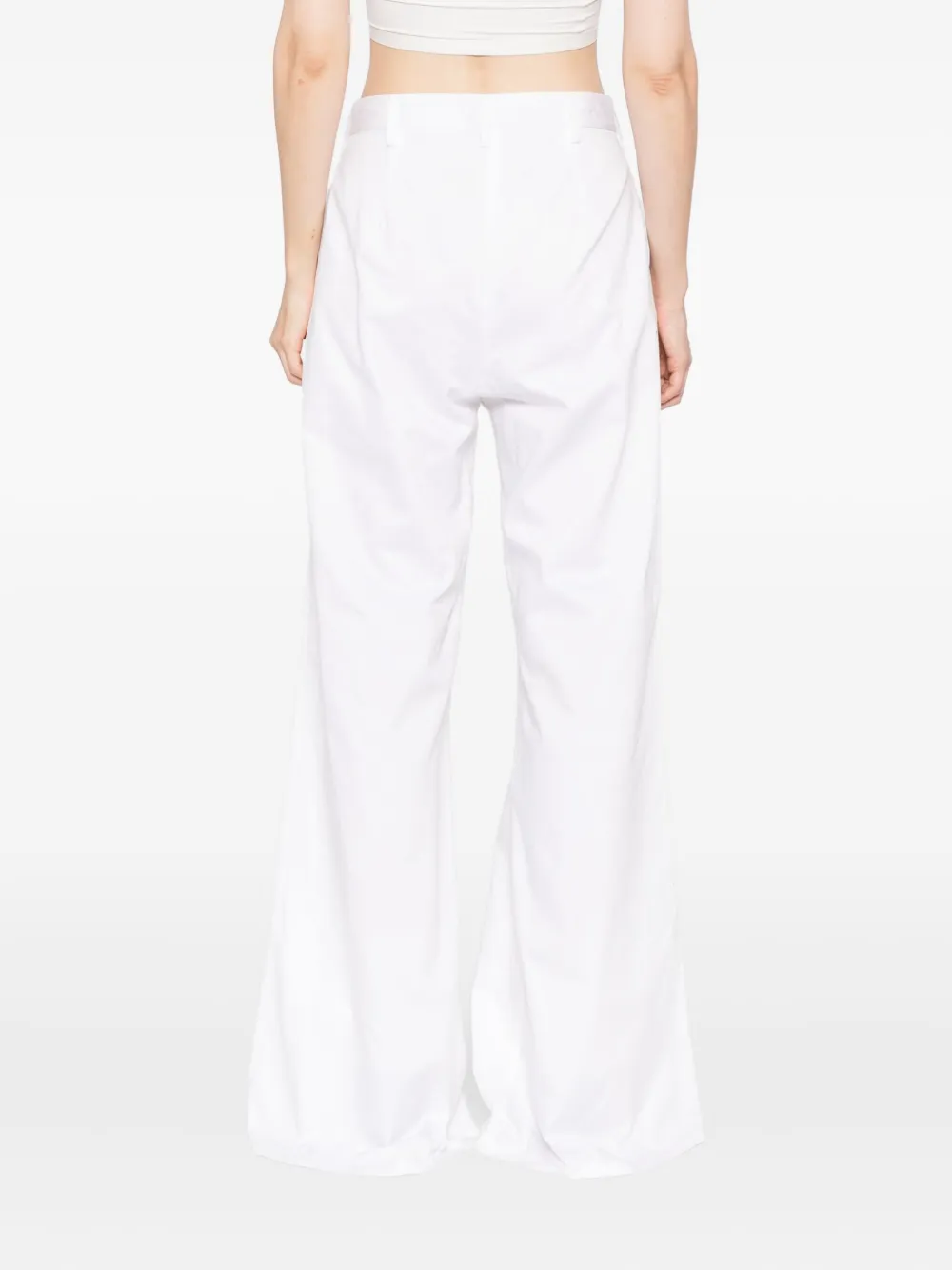 Blaklace Open-pocket Trousers In White