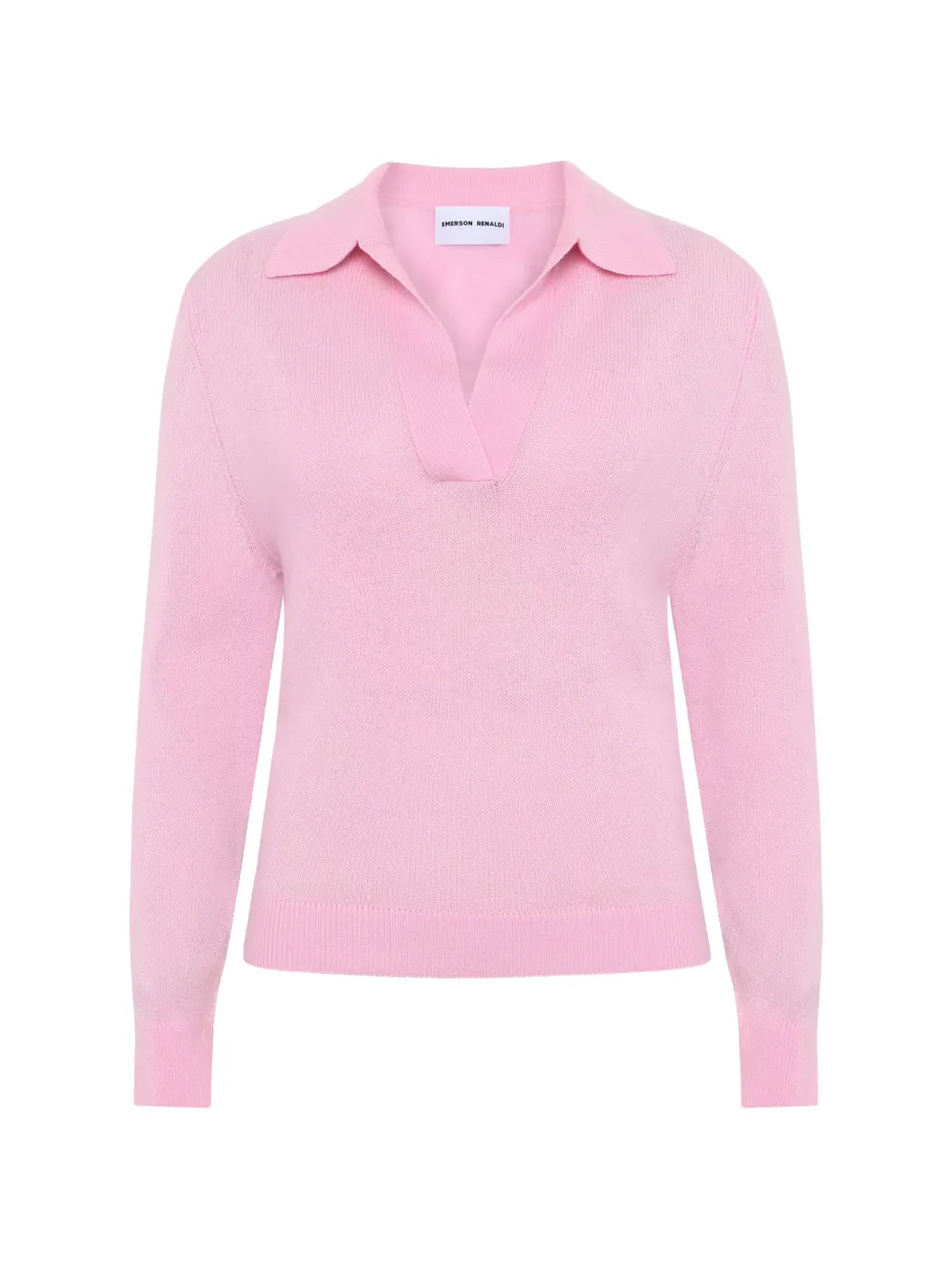 Emerson Renaldi V-neck collared sweater - Rosa