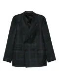 Gabriele Pasini double-breasted plaid jacket - Blue