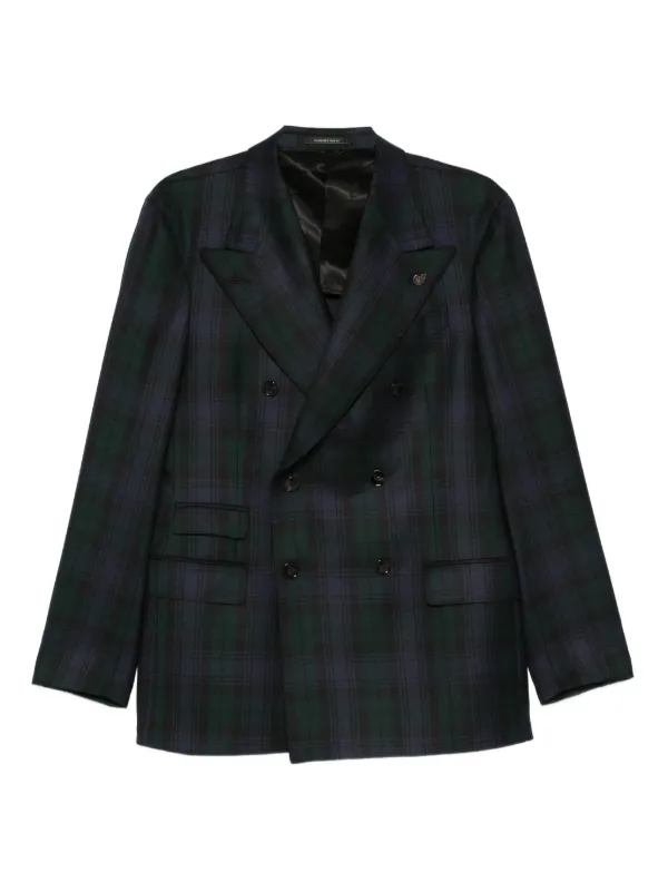 Gabriele Pasini チェック ダブルジャケット | ブルー | FARFETCH JP