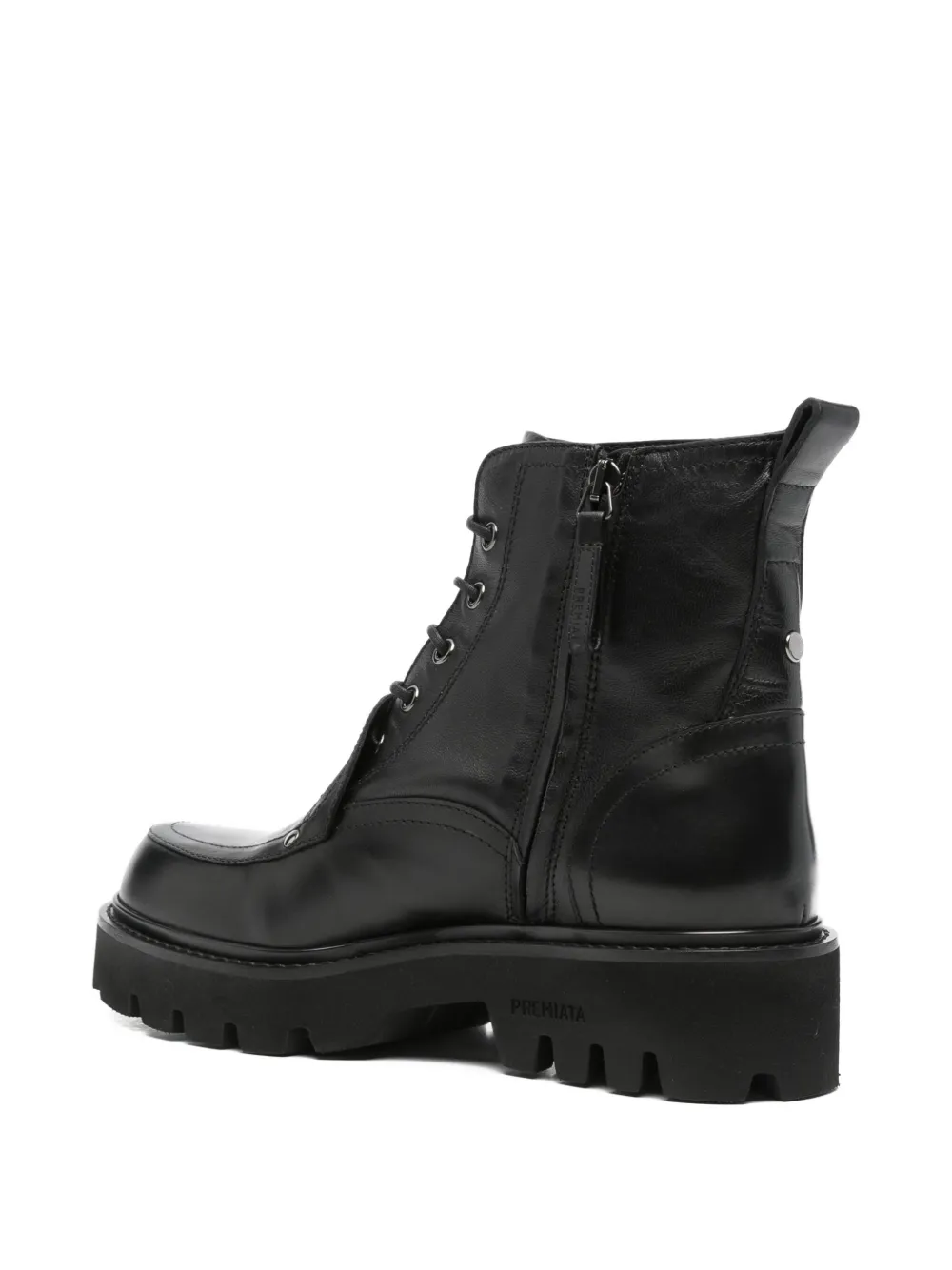 Premiata 45mm Lace-up Ankle Boots In Black