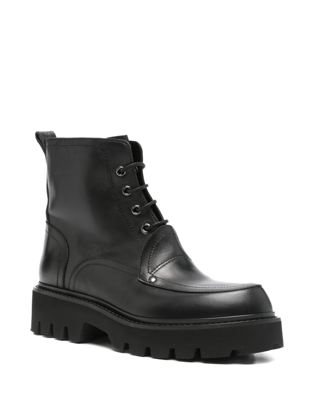 Premiata 45mm Lace-up Ankle Boots In Black