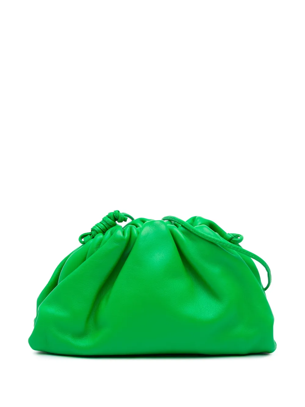 Bottega Veneta Pre-Owned 2012-2025 ラムスキン ザ ミニ ポーチ ショルダーバッグ - グリーン Bottega Veneta Pre-Owned 2012-2025 ラムスキン ザ ミニ ポーチ ショルダーバッグ - グリーン