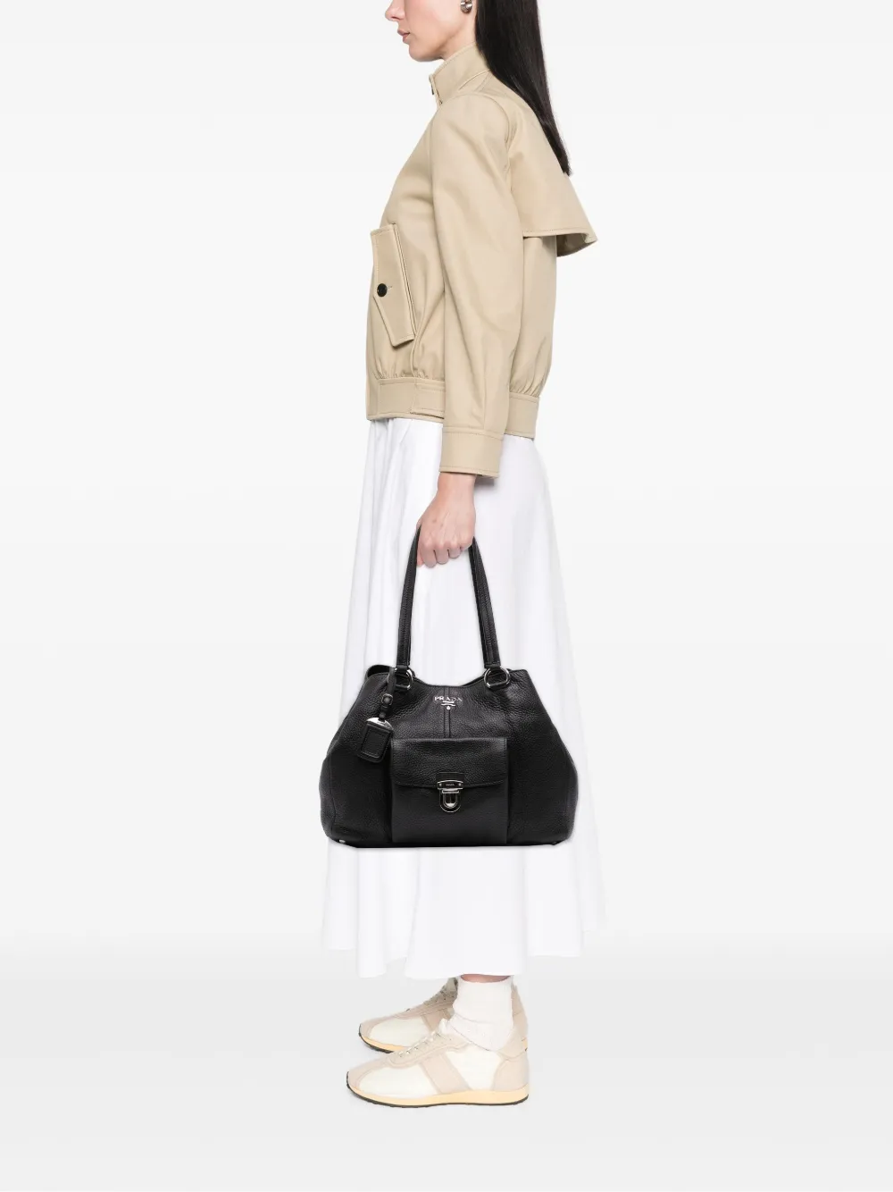 Prada Pre-Owned 2000-2025 Vitello Daino Front Pocket tote bag | Pre-Owned | Image 2