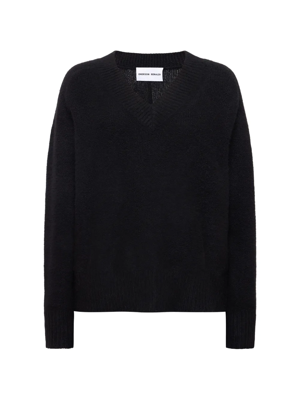 Emerson Renaldi V-neck knitted sweater - Black