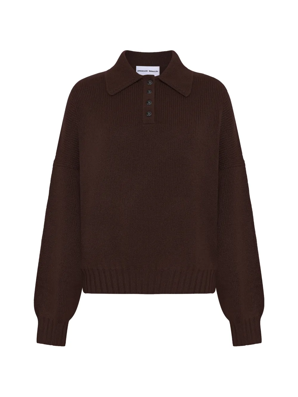 Emerson Renaldi buttoned polo top - Braun