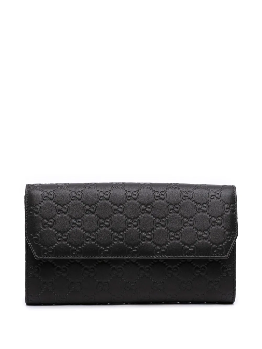 Gucci Pre-Owned 2000-2015 グッチシマ クラッチバッグ - ブラック Gucci Pre-Owned 2000-2015 グッチシマ クラッチバッグ - ブラック