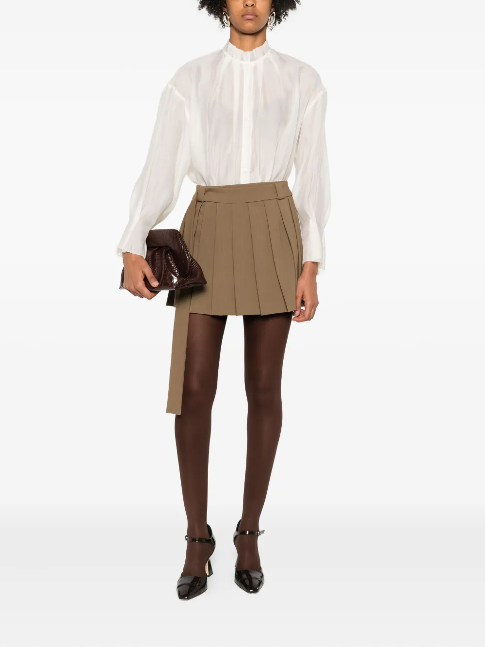 Eleh Blouse met ruches - Beige