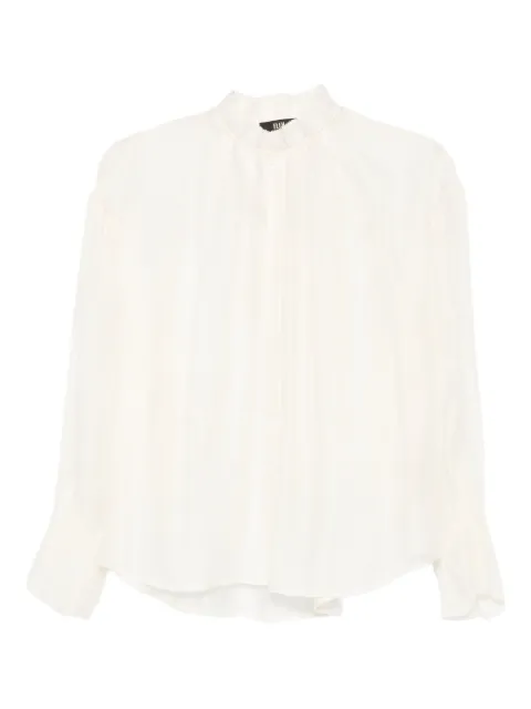 Eleh ruffled high-neck blouse