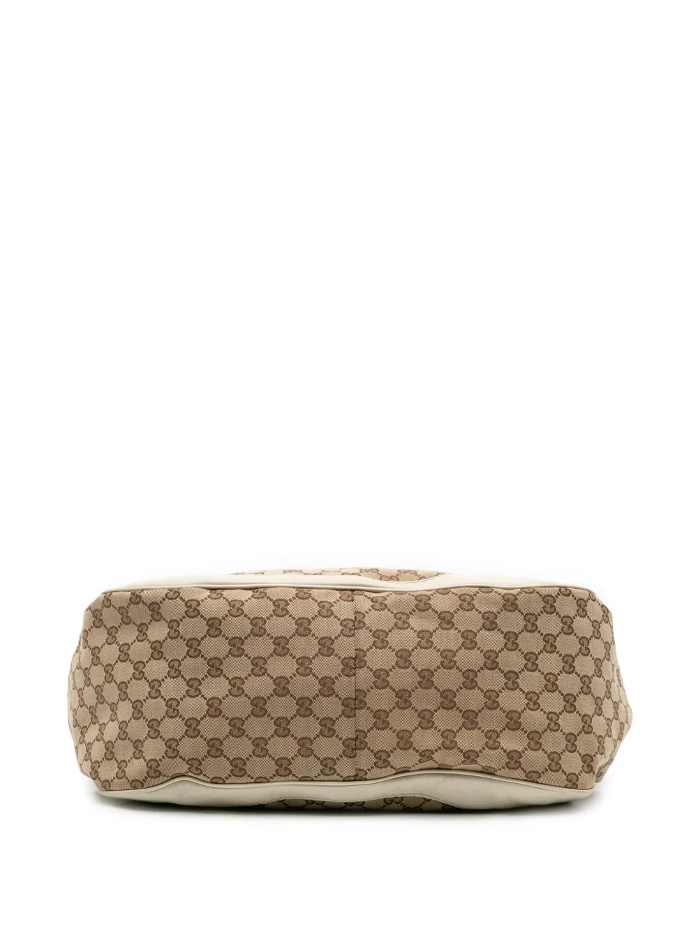 Pre-owned Gucci 2016-2025 Gg Canvas Charlotte Tote Bag In Brown