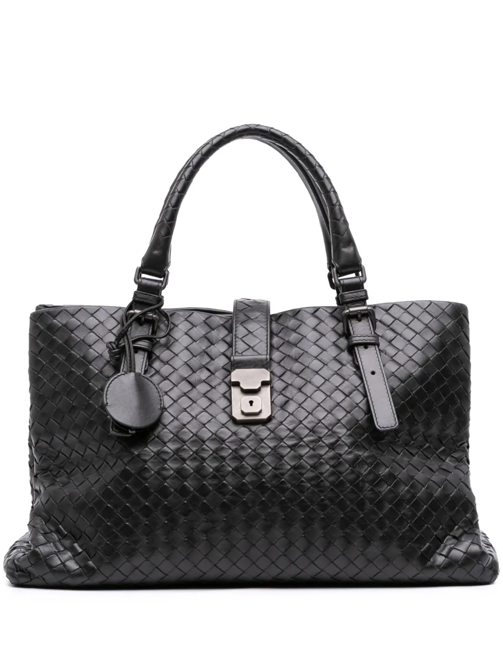 Bottega Veneta Pre-Owned 2012-2025 ミディアム ナッパ イントレチャート ローマ トートバッグ - Bottega Veneta Pre-Owned 2012-2025 ミディアム ナッパ イントレチャート ローマ トートバッグ -