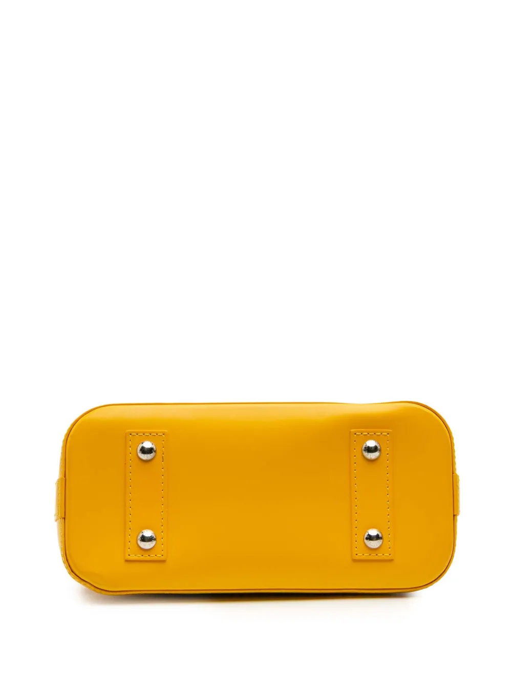 Pre-owned Louis Vuitton 2013 Epi Alma Bb Satchel In Yellow