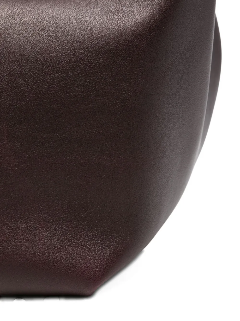 Maeden Medium Twisted Handle Leather Shoulder Bag In Brown