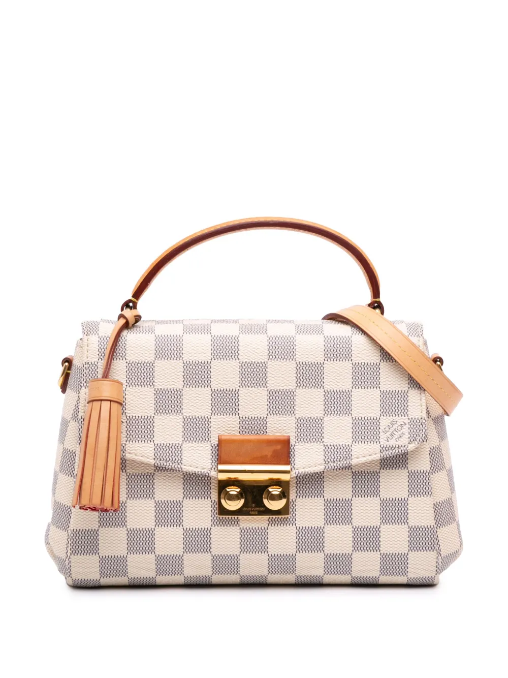 Louis Vuitton Pre-Owned 2018 ダミエ アズール クロワゼット サッチェルバッグ - ホワイト Louis Vuitton Pre-Owned 2018 ダミエ アズール クロワゼット サッチェルバッグ - ホワイト