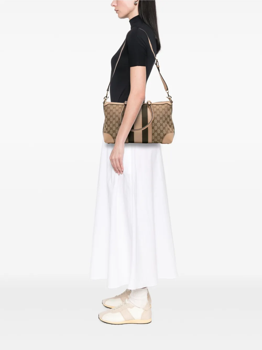 Gucci Pre-Owned 2016-2025 GG Canvas Web satchel | Pre-Owned | Image 2