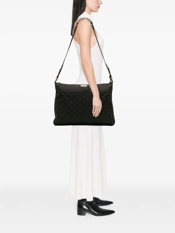 Gucci Pre-Owned 2016-2025 GG ナイロン ショルダーバッグ | ブラック