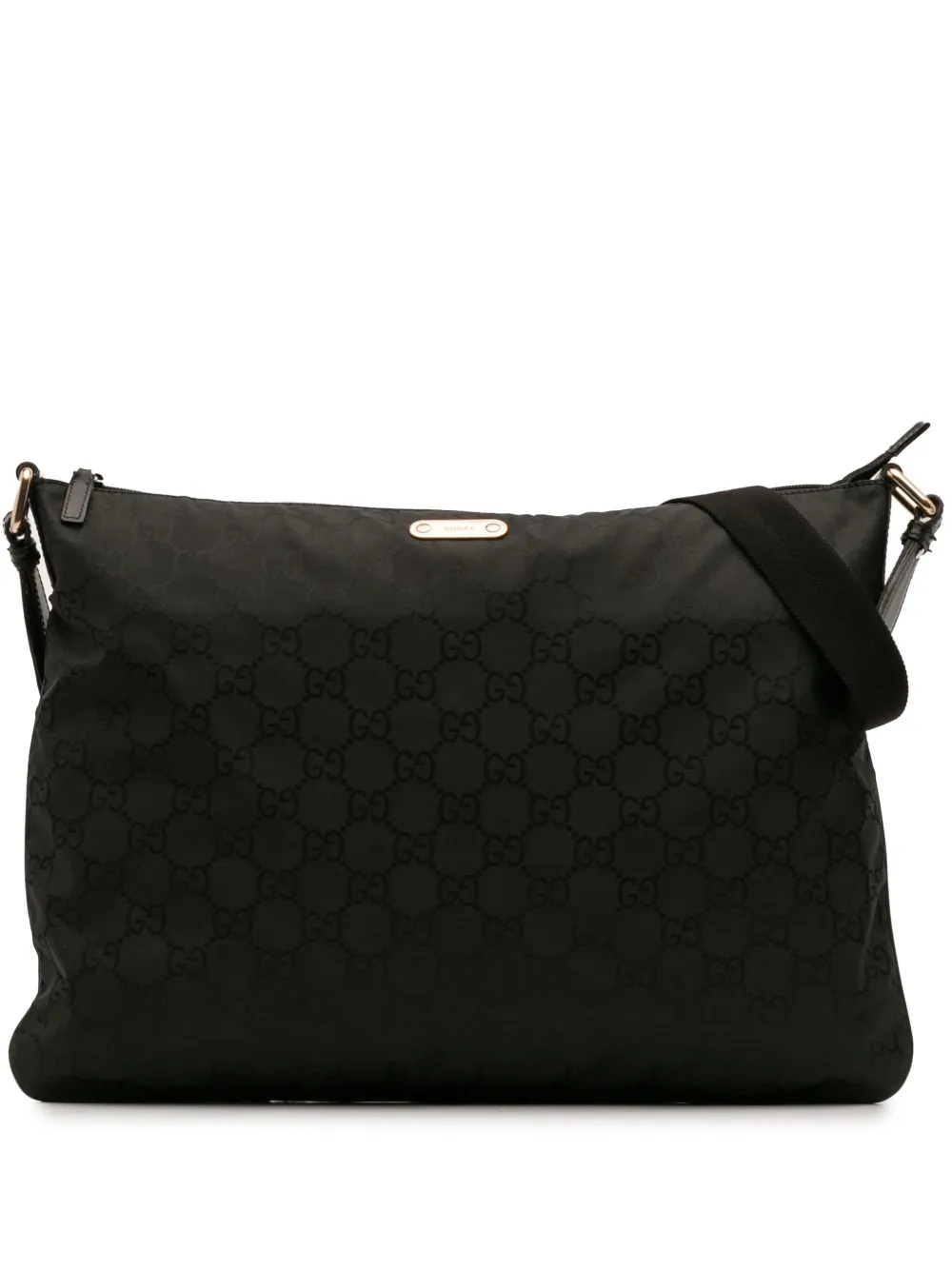 Gucci Pre-Owned 2016-2025 GG ナイロン ショルダーバッグ - ブラック Gucci Pre-Owned 2016-2025 GG ナイロン ショルダーバッグ - ブラック