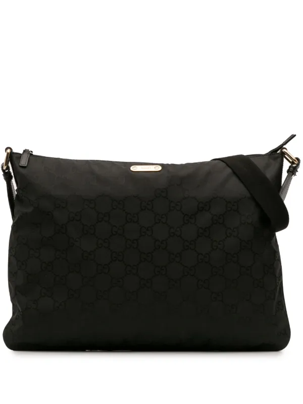 Gucci ブラックナイロンメッセンジャーバッグ Gucci ブラックナイロンメッセンジャーバッグ