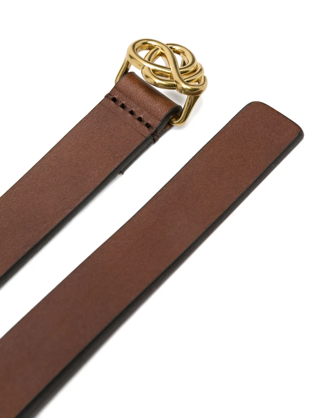 By Malene Birger Ouma Buckled Leather Belt In Brown