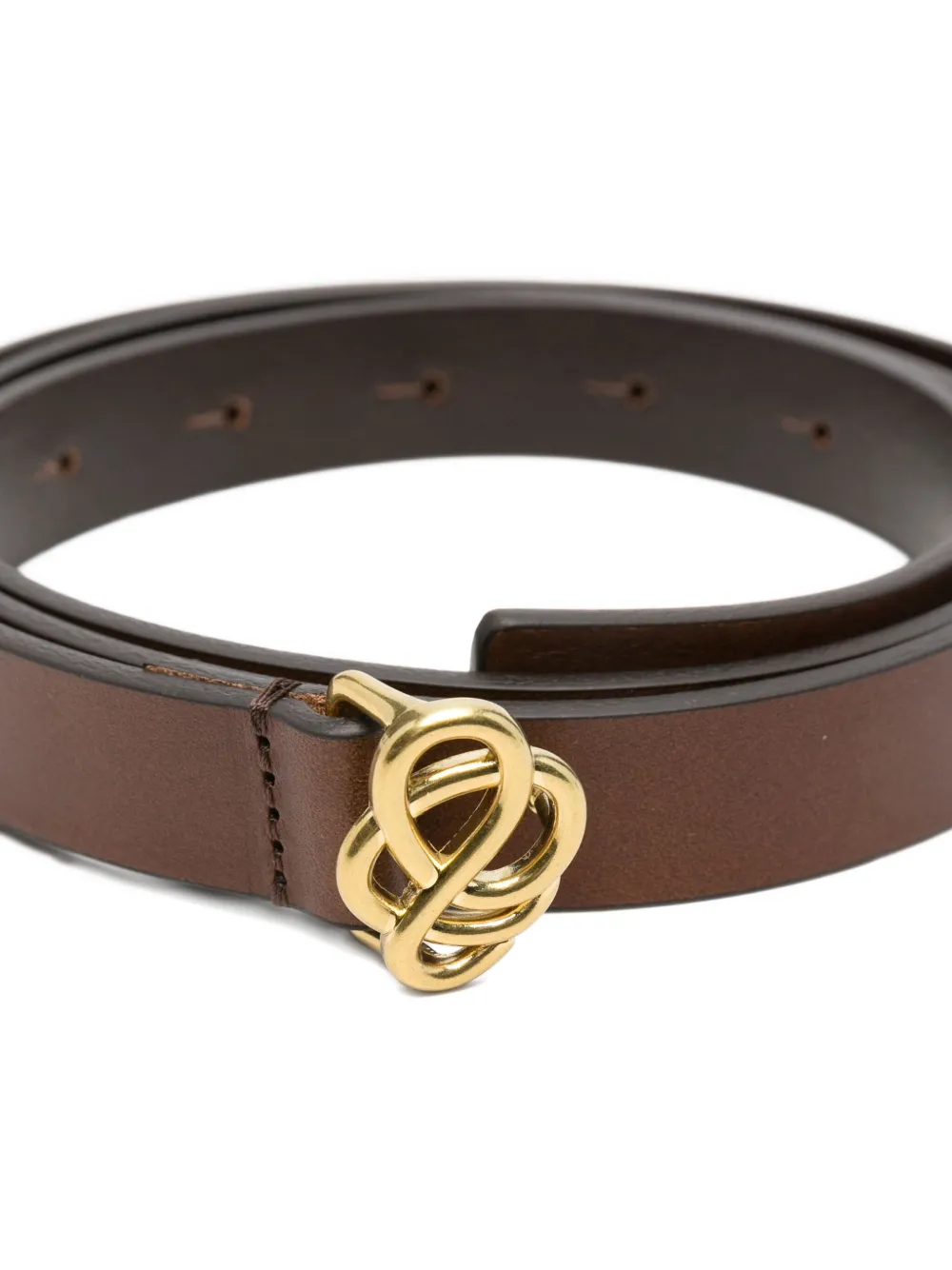 By Malene Birger Ouma buckled leather belt - Bruin