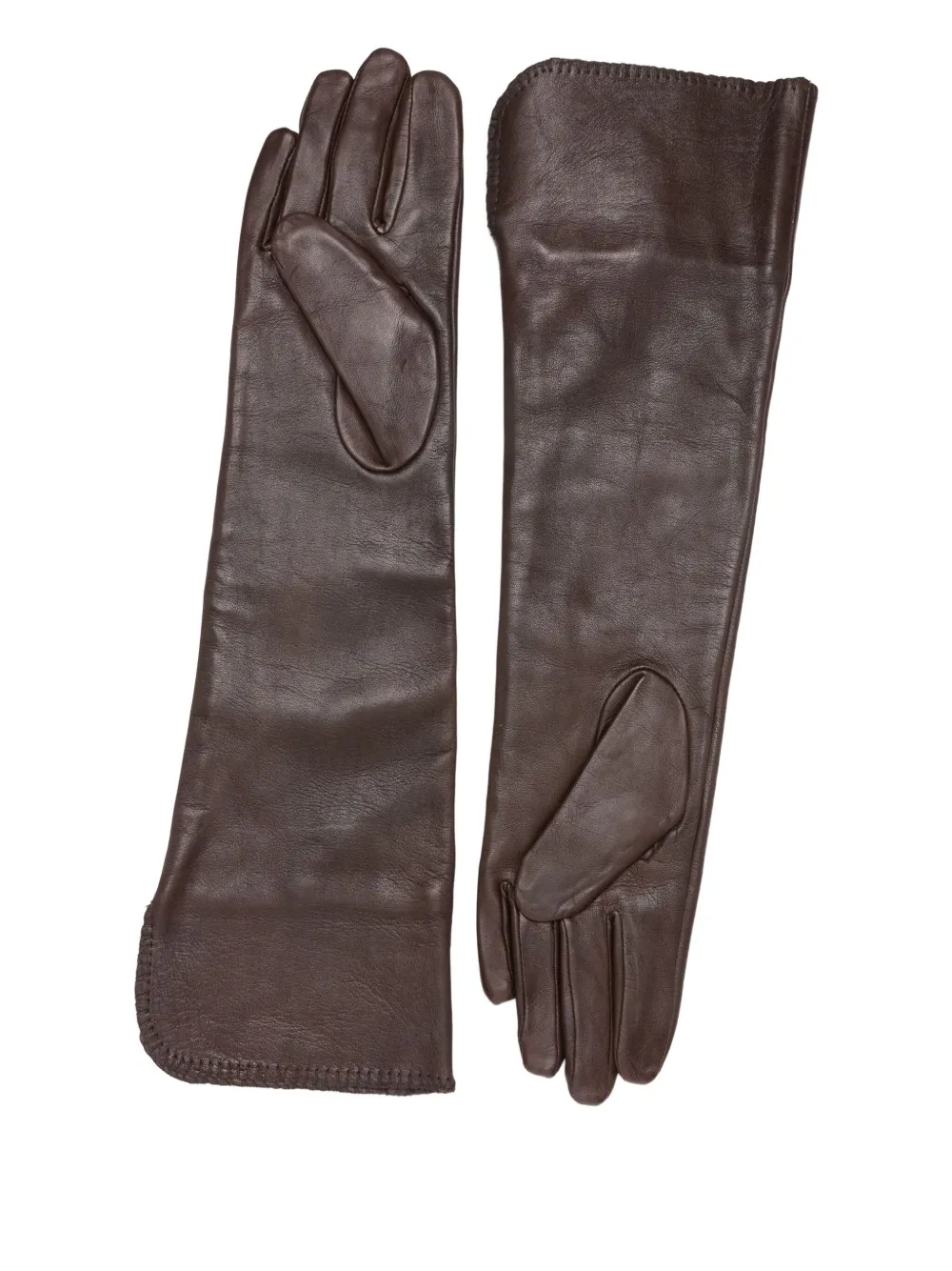 By Malene Birger Gemi leather gloves - Bruin