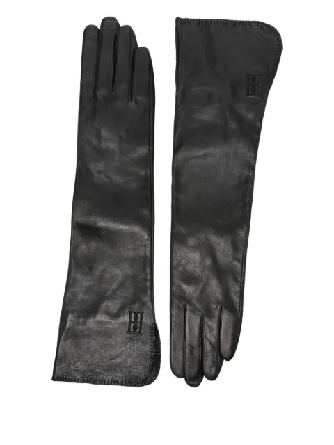 By Malene Birger Gemi leather logo gloves