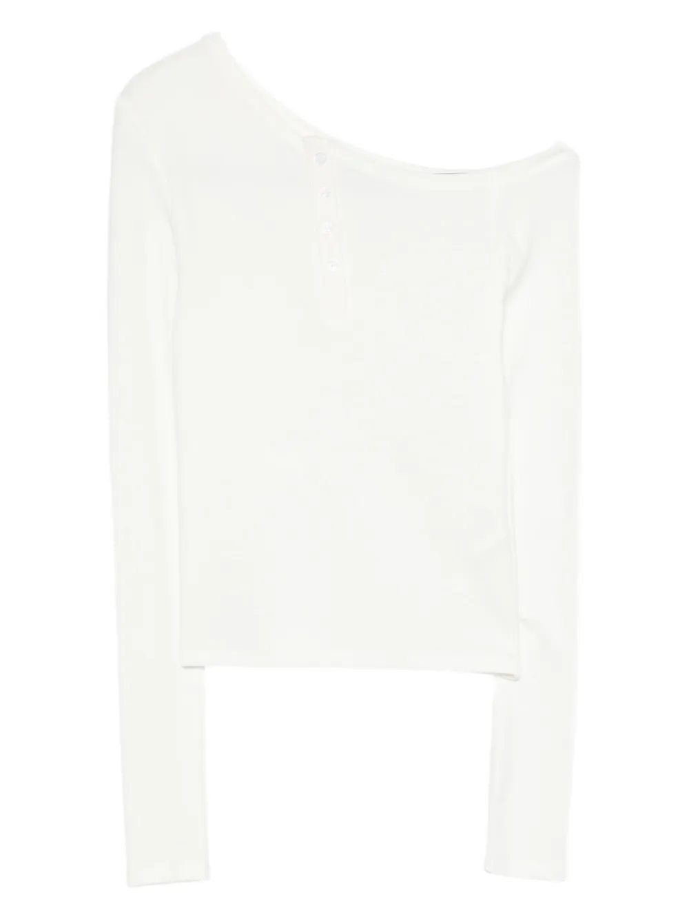 Eleh button-front long-sleeve top | White | Image 1