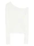 Eleh button-front long-sleeve top - White