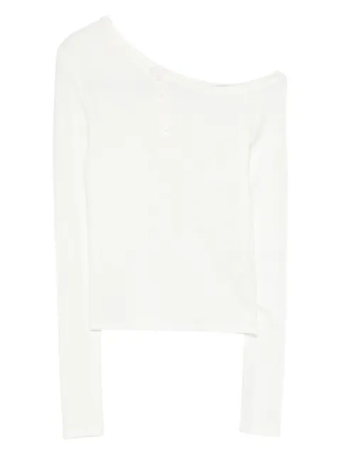 Eleh button-front long-sleeve top