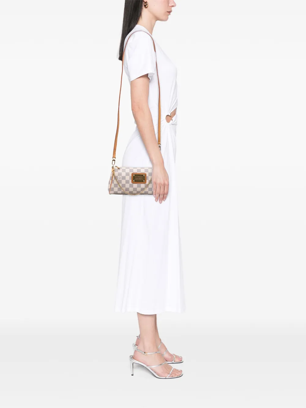 Louis Vuitton Pre-Owned 2010 Damier Azur Eva satchel | Pre-Owned | Image 2