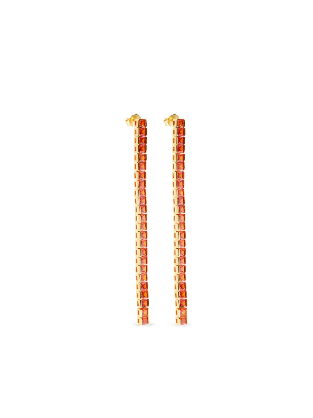 Izabel Display Tennis square-design earrings | Gold | Image 1