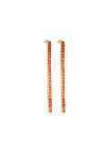 Izabel Display Tennis square-design earrings - Gold