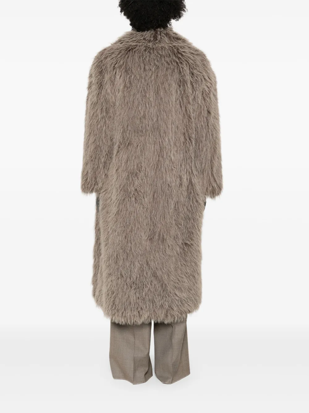 Eleh Faux-fur Coat In Brown