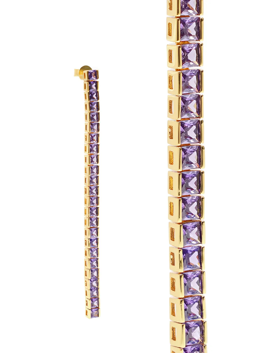 Izabel Display Tennis square-cut earrings | Image 2