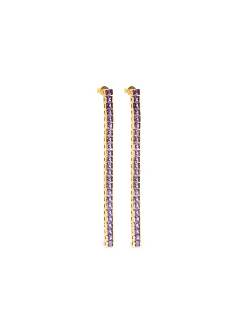 Izabel Display Tennis square-cut earrings