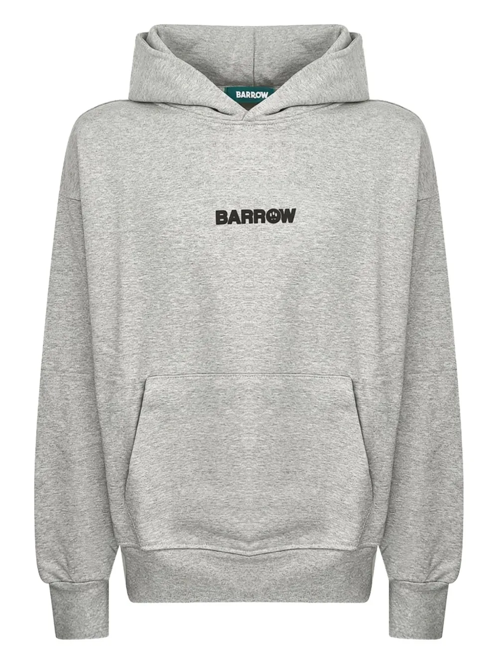 Barrow Teddy-print Hoodie In Brown