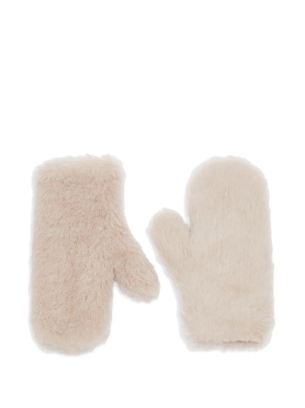 Max Mara faux-fur mittens | Neutrals | Image 1