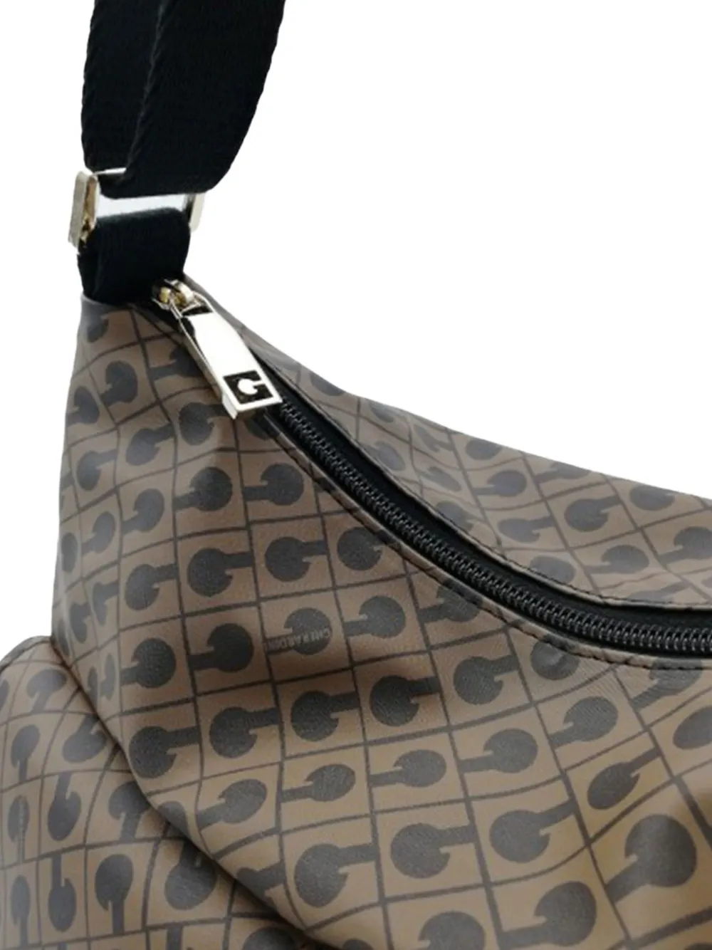 Gherardini Macadam-pattern Crossbody Bag In Brown