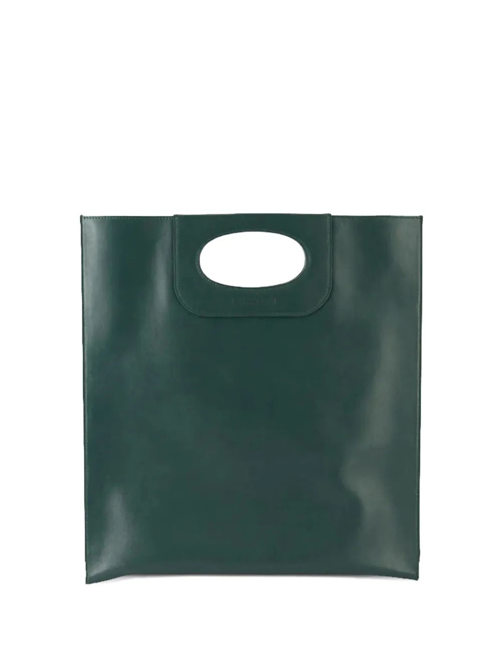 Gherardini Cut-out Handle Handbag In Green