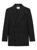 Saint Laurent double-breasted wool blazer - Black